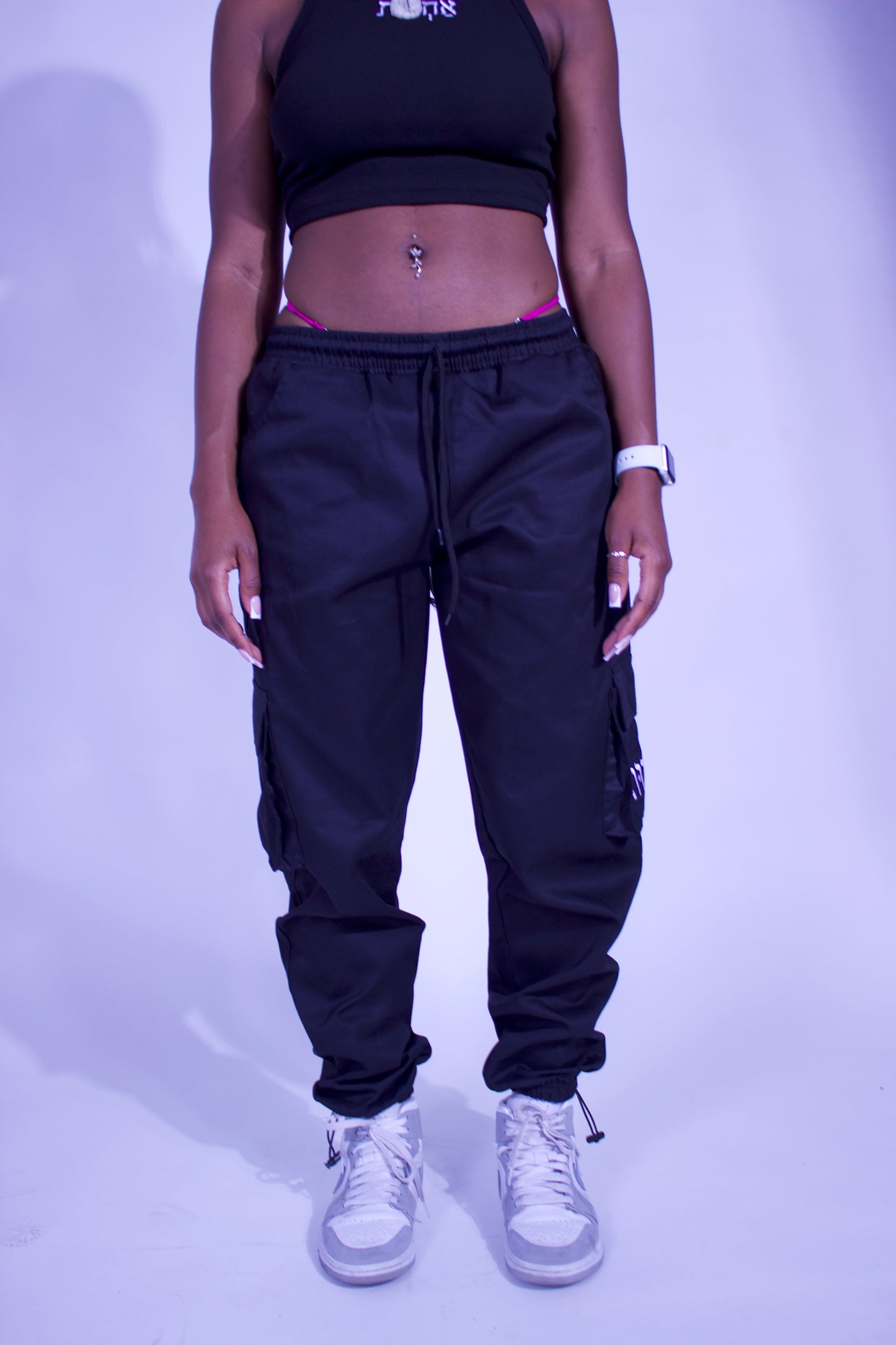 Black Cargo Trouser