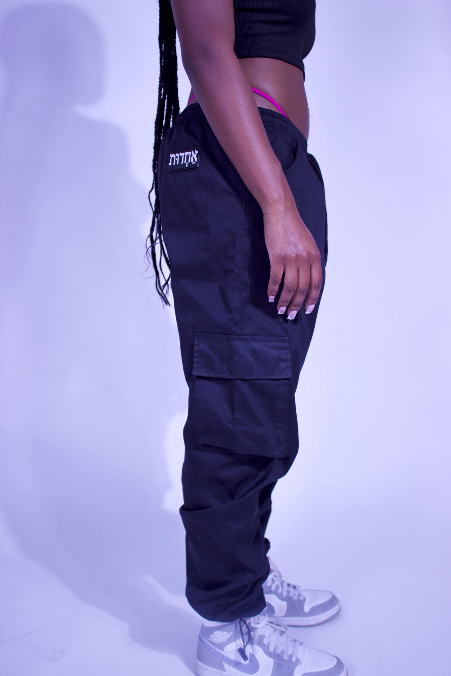 Black Cargo Trouser